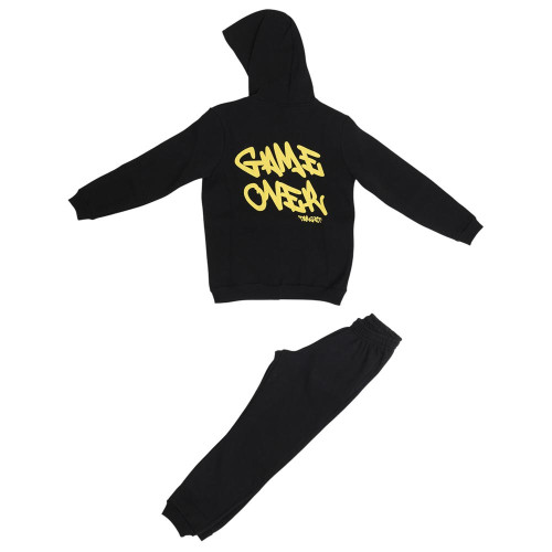 Target Παιδικές φόρμες σετ Back Print Hoodie & Cuffed Fleece Pants ''Game Over''
